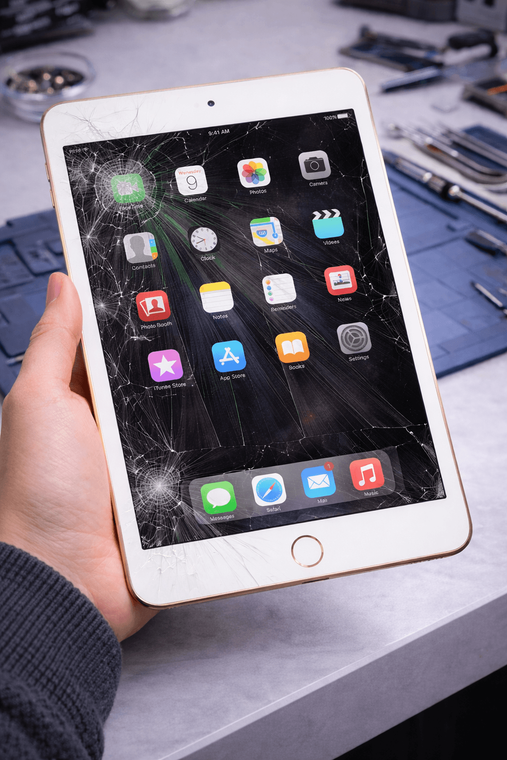 iPad before and after repair